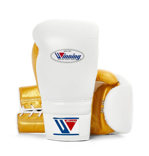 WINNING JAPAN BOXING MS TRAINING GLOVES - WHITE GOLD